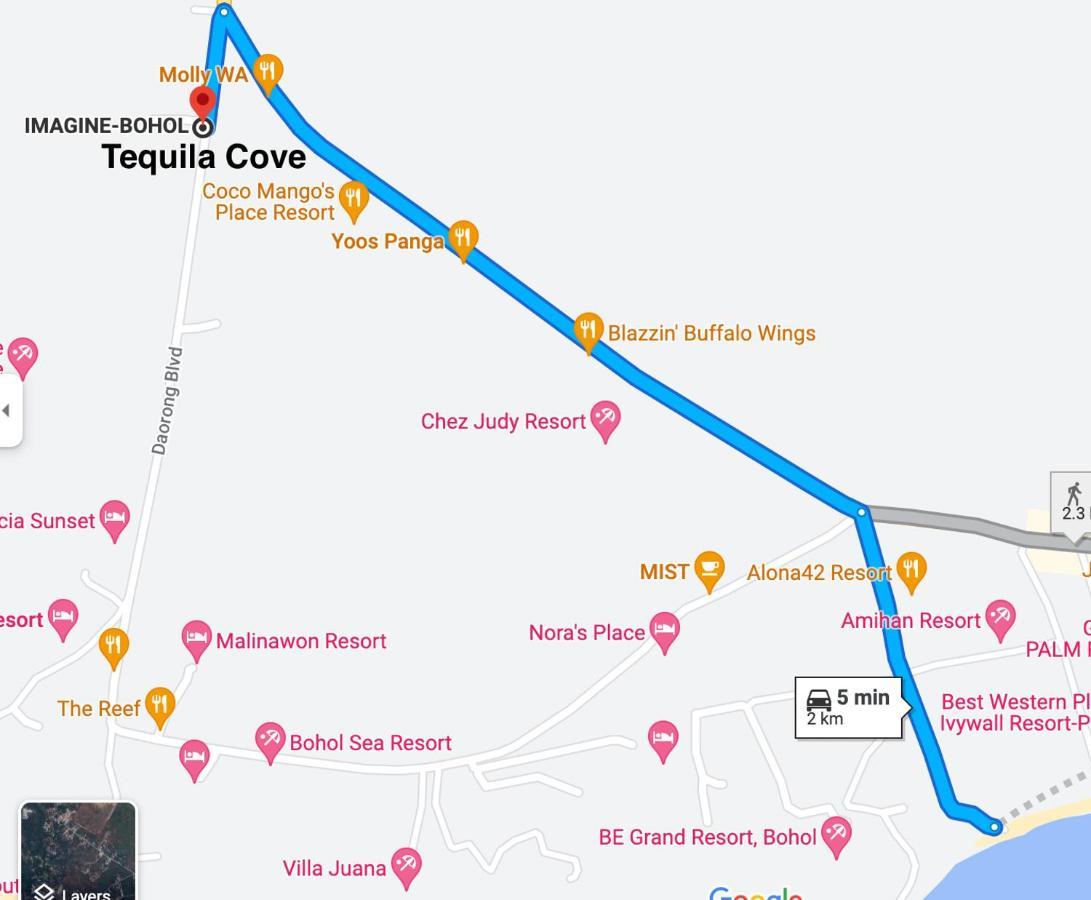 Tequila Cove Bed and Breakfast Panglao-stad Buitenkant foto
